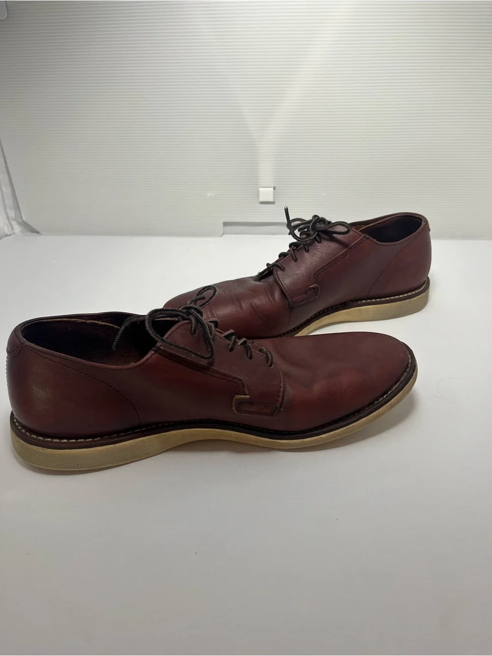 Red Wing 3117 Postman Oxford Oxblood Mesa Leather‎ Mens Size 10 D Discontinued
